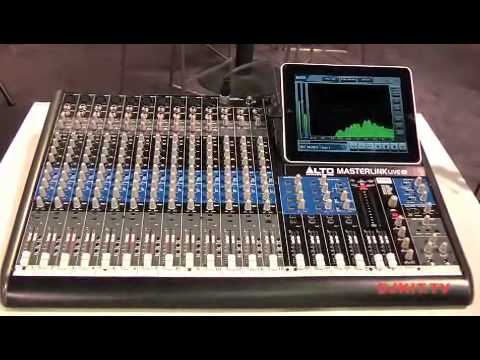 Alto MasterLink Live 16 Channel Mixer with iPad Dock @ Namm 2012 with DJkit.tv