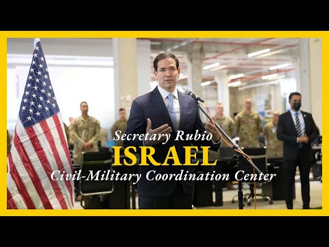 Secretary Rubio after tour of Civil-Military Coordination Center