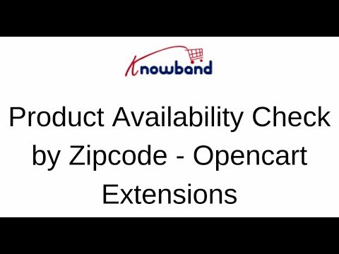 Product Availability Check by Zipcode