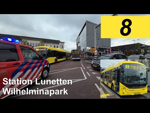 U-OV lijn 8: Station Lunetten - Wilhelminapark | Qbuzz Utrecht | Qbuzz 4813 | 2024