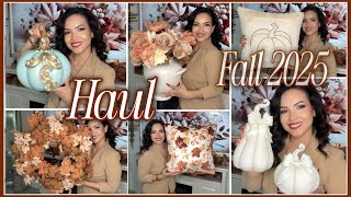New Fall Decor 2025 🍁 Shopping Haul to Decorate My Living Room in Fall 🍁 Fall Decor Haul