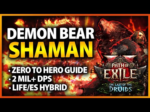 [PoE 2] Fury of the King Demon Bear Shaman Druid - Full 0.4 Build Guide | Path of Exile 2