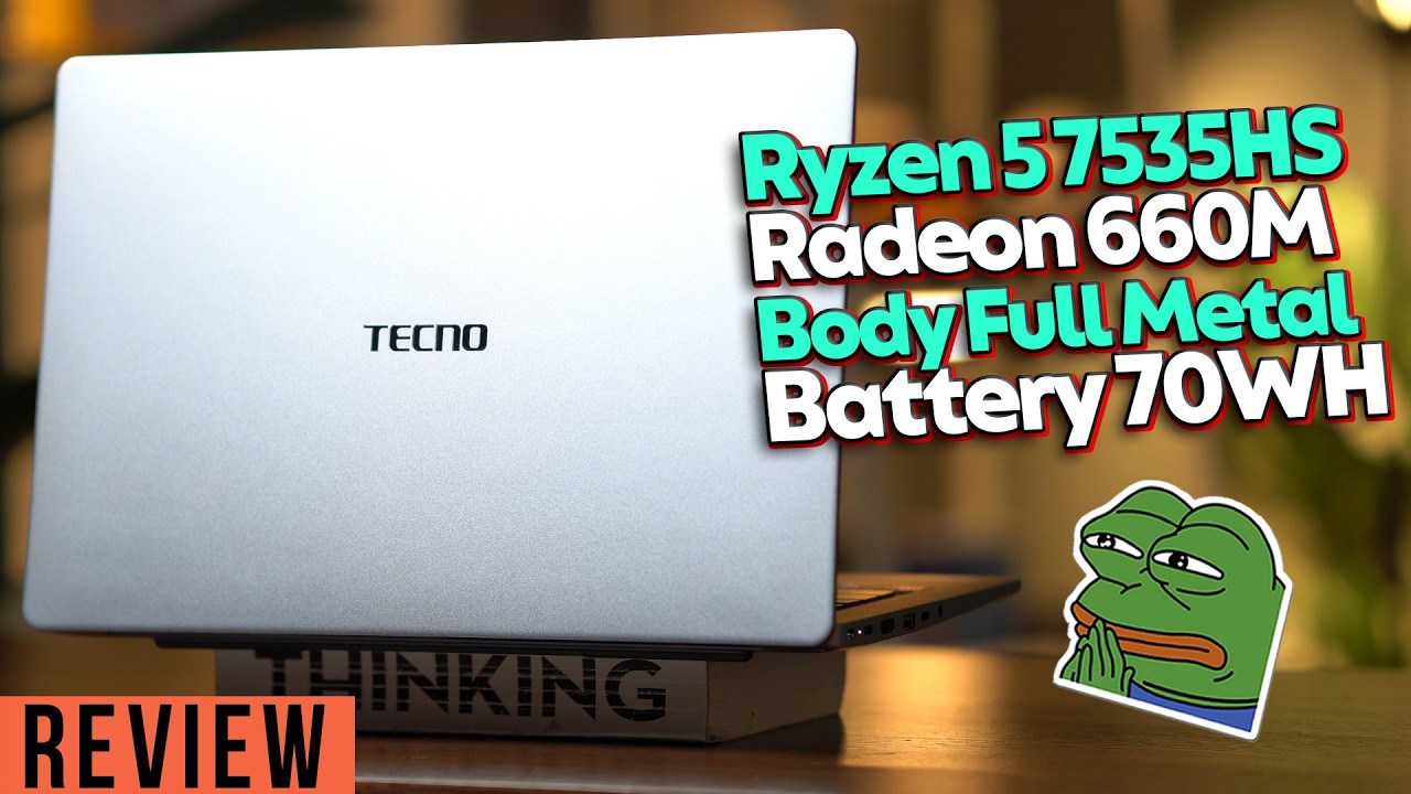 8.999 Juta, Ryzen 7000, Batre Irit + Body Metal! Review Tecno Megabook K14s