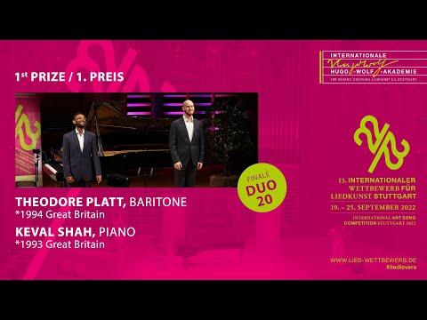 1st prize / 1. Preis | Theodore Platt & Keval Shah | FINALS | Duo 20 | Int. Art Song Competition