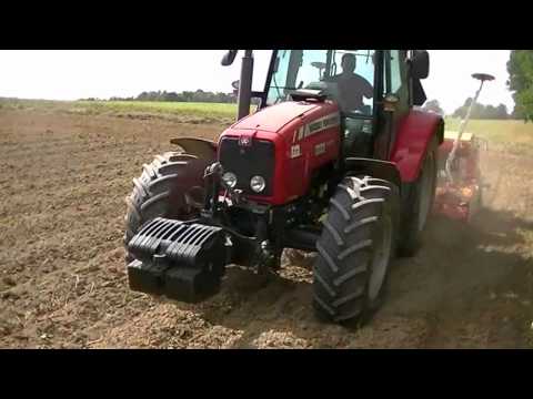 Uprawa Rzepaku 2013/Massey Ferguson 5465 Dyna 4 i Claas Axos 320 CX
