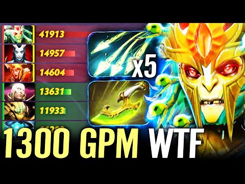 🔥 31 MIN 43.000 GOLD — NEW RECORD 1300 GPM Medusa Fast Blink MAX Speed Farming Dota 2 Pro