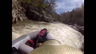 preview picture of video 'Rafting The Narrows on Big Laurel River Hot Springs, NC 4/13/13'