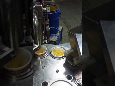 Automatic Curd Cup Filling And Foil Sealing Machine