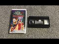 Beauty And The Beast The Enchanted Christmas 1997 VHS Dark Sticker Label Copy Overview