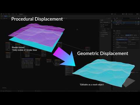 Convert Material Displacement to a Mesh with Blender