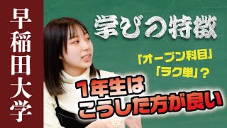 早稲田大学の学びの特徴について