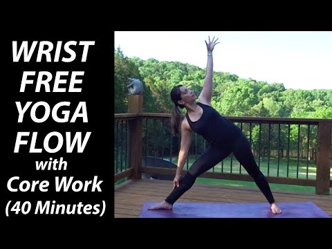40 Minutes Wrist Free Yoga Class ✅ (with Core Work) Yoga Without Pressure On Hands & Wrists