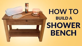 Crafting a Stunning DIY Redwood Shower Bench