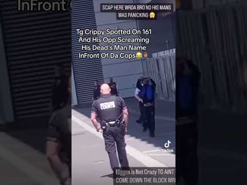 Tg crippy spotted on 161 and his opp screaming his dead’s man name infront of da cops!!😂🤦🏽‍♂️