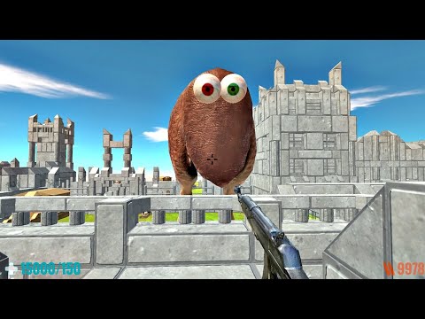 Hunting Monsters in Fortress of Horror. Animal Revolt Battle Simulator