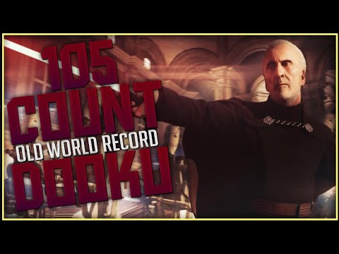 105 COUNT DOOKU GAMEPLAY/KILLSTREAK- Battlefront 2 Old World Record