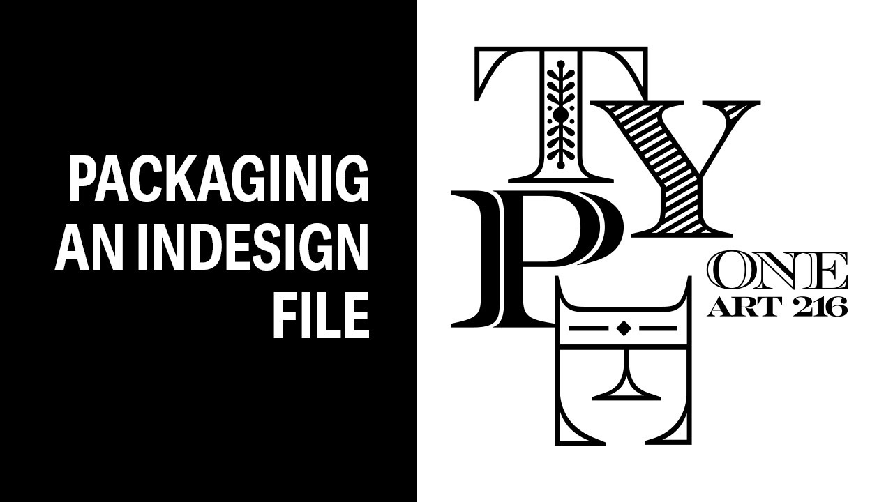 packaging an indesign file - SCSU