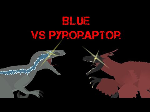 Blue Velociraptor vs Pyroraptor - (Stick Nodes Animation)