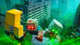 Sobrevivi mais 100 dias em um APOCALIPSE ZUMBI NUCLEAR com PARASITAS no Minecraft - O FILME