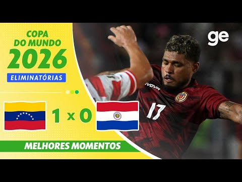 Gols e lances de Venezuela x Paraguai