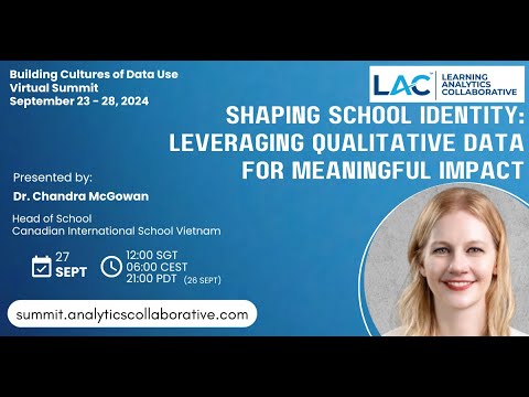 Shaping School Identity: Leveraging Qualitative Data for Meaningful Impact | Dr. Chandra McGowan