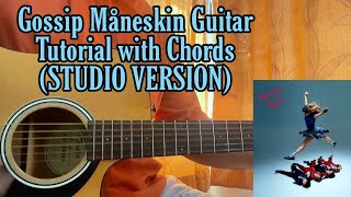 GOSSIP - My¥neskin ft.Tom Morello // Guitar Tutorial with TABS, Chords &amp; Rhythm