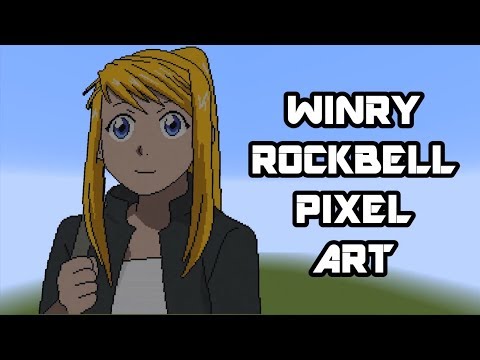 Minecraft - WINRY ROCKBELL Pixel Art Showcase [FULLMETAL ALCHEMIST]