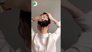 Gaya Ikat Rambut Ala Korea # Shorts