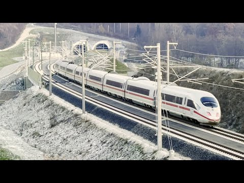 Erste Züge auf der Neubaustrecke Wendlingen-Ulm (Schnellfahrstrecke)