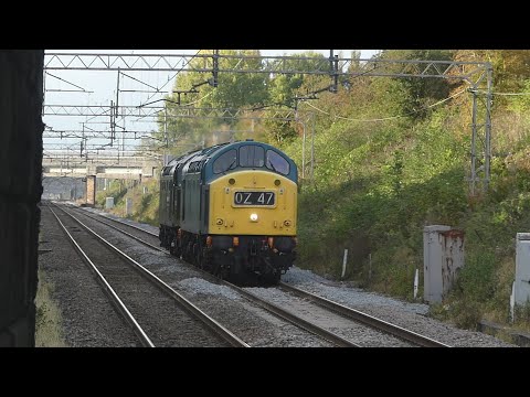 40145 and 40106 at Hartford Station Cheshire 14th October 2020