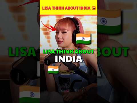 What does Blackpink Lisa think about India? 😡 #shorts #bts #lisa #v #blackpink