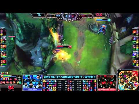 Amazing 1v4 quadra kill  CLG vs TL