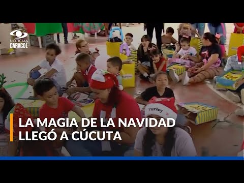 Noticias Caracol y Pepe Ganga llegaron a la ciudad de Cúcuta con regalos de Navidad