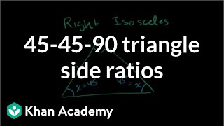 45-45-90 Triangle Side Ratios
