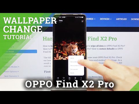 How to Set New Wallpaper on the Lock Screen on OPPO Find X2 Pro – Update the Lock Screen