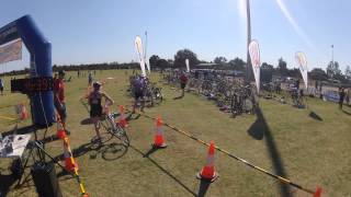 preview picture of video 'KTC 2014 Built By Geoff Women's Triathlon - Transition Area'