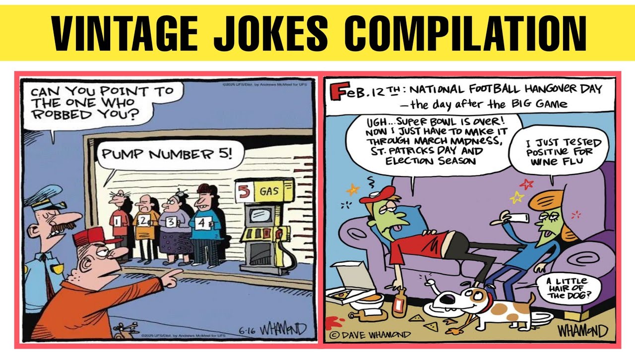 Comic Strips You'll Absolutely Love 😂 | Relatable & Side-Splitting Humor | Vintage Jokes Compilation