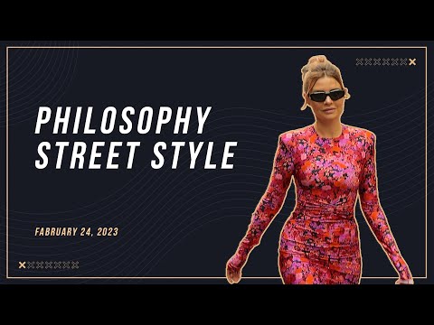 PHILOSOPHY STREETSTYLE | Milan Fashion Week FW23-24 on Feb 25, 2023 #streetstyle #mfw #philosophy