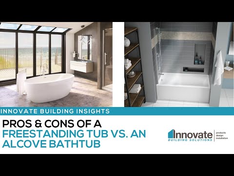 Pros &  Cons of a Freestanding Tub vs. an Alcove Bathtub