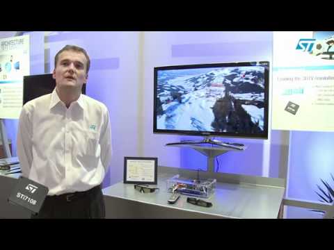 Demo of full HD 3D stereoscopic TV / user interface supporting MVC