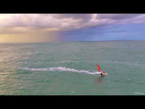 Chasing Storms: Windsurf Front Loop at Sea Domburg 🌊⚡ Drone 4K