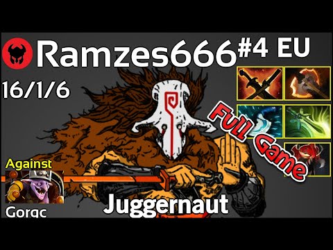 Ramzes666 plays Juggernaut!!! Dota 2 Full Game 7.20