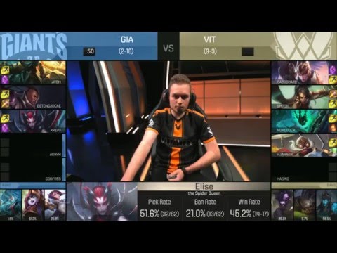 GIANTS vs Vitality   [02.25.2016] S6 EU LCS Spring 2016   GIA vs VIT G2 W7D1