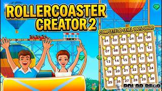 Rollercoaster Creator 2: All 30 Levels (3 Stars Walkthrough)  [Nostalgic Flash Game]