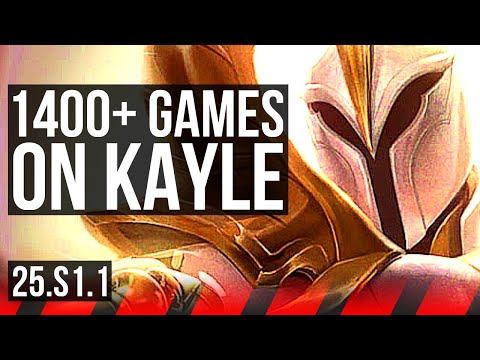 KAYLE vs KENNEN (TOP) | Rank 6 Kayle, 1400+ games | KR Master | 25.S1.1