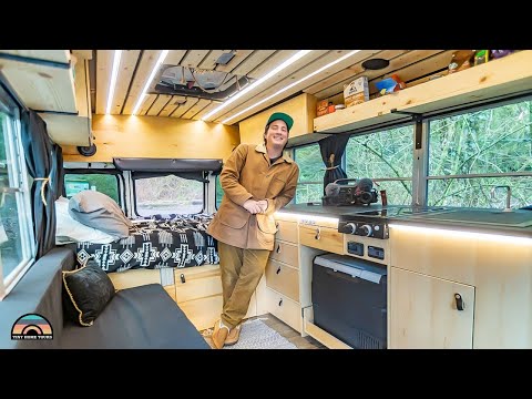 Short Bus w/ Thoughtful Lighting — Buslife Changed His Life