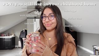 day in the life of a post-grad stay at home daughter | cooking, gym, pr unboxing