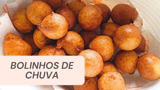 Receita de bolinho de chuva sequinho, macio e redondinho. Você nunca mais vai errar!