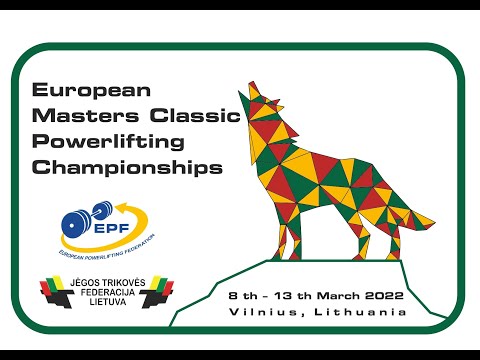 European Masters PL Classic 2022 in Vilnius, Lithuania Day 2 session 3 Men M3 59 kg to 74 kg