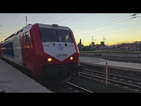 Intercity 51 arrives and departs from Larissa station (Thessaloniki-Athens) 24/11/2025